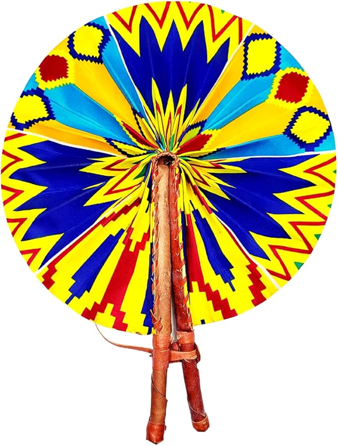 African Kitenge Hand Fans St 3 – Stylish Functional