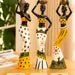 Set of 3 African Tribal Woman Figurines