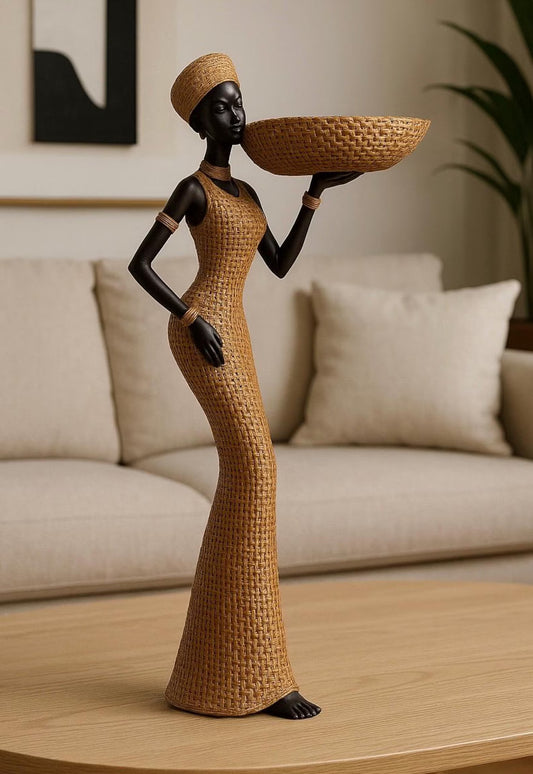 Handcrafted African Tribal Art Statue