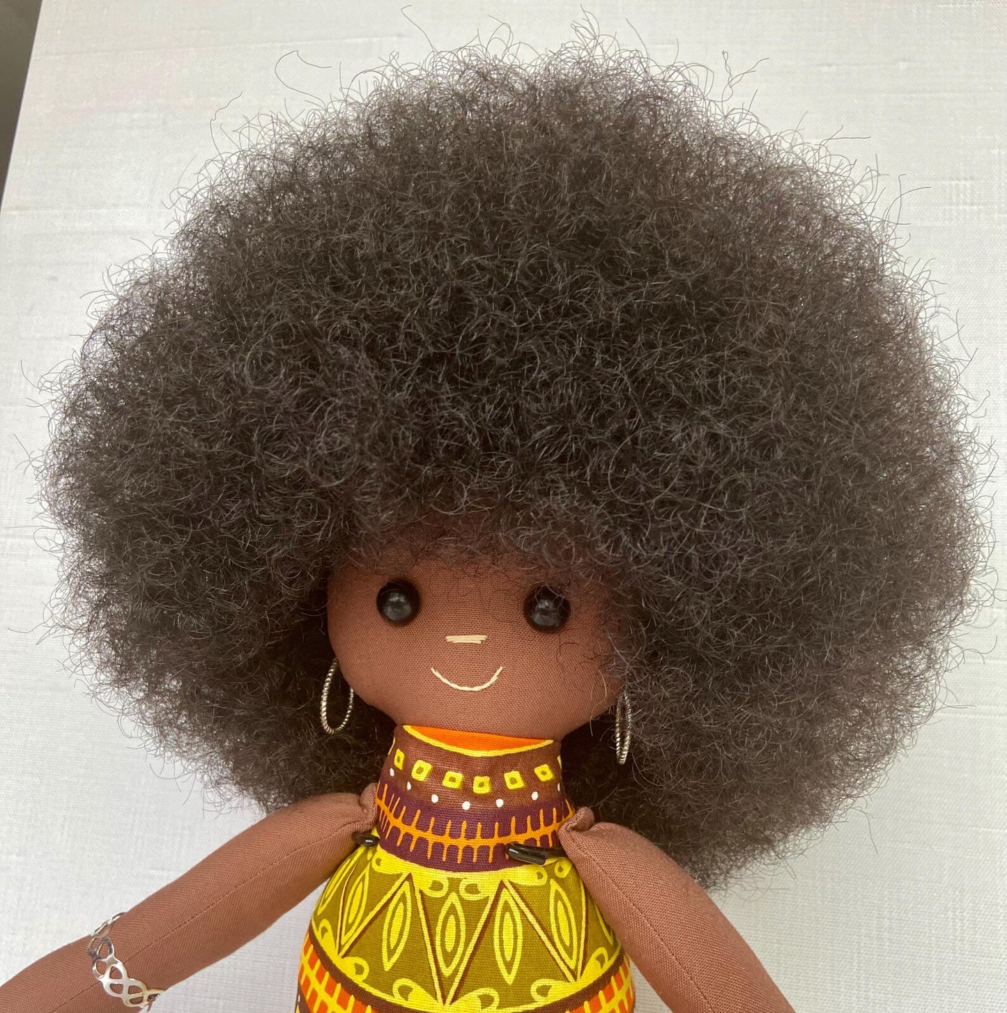 Handmade African Fabric Doll